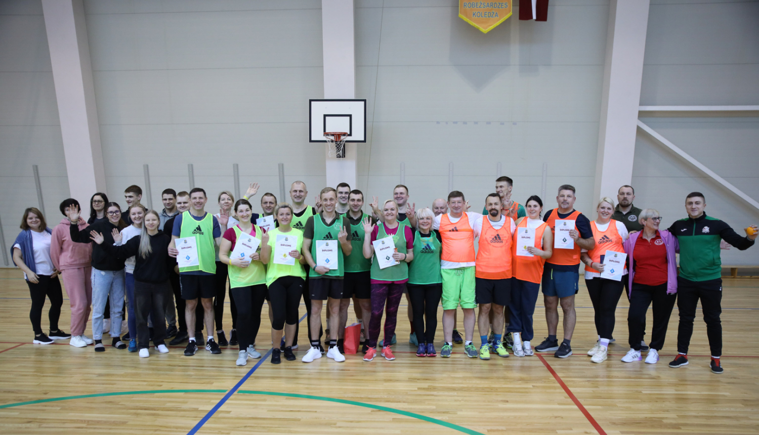 Valsts robežsardzes koledžā personālu vieno sports! Nr.1