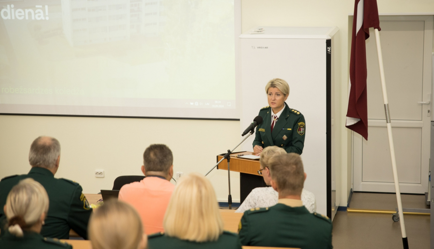 Valsts robežsardzes koledžā svinīgi atzīmē jauno mācību gada sākumu Nr.1