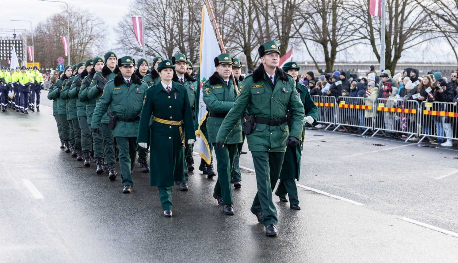 Valsts robežsardzes koledžas vienība piedalījās militārajā parādē Rīgā Nr.1