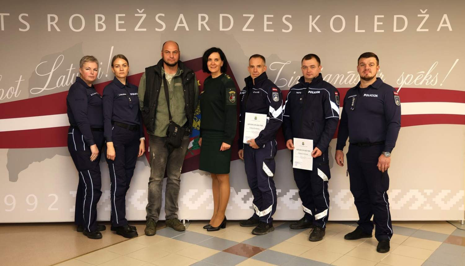 Valsts robežsardzes koledža organizēja Valsts policijas amatpersonu apmācības kursu