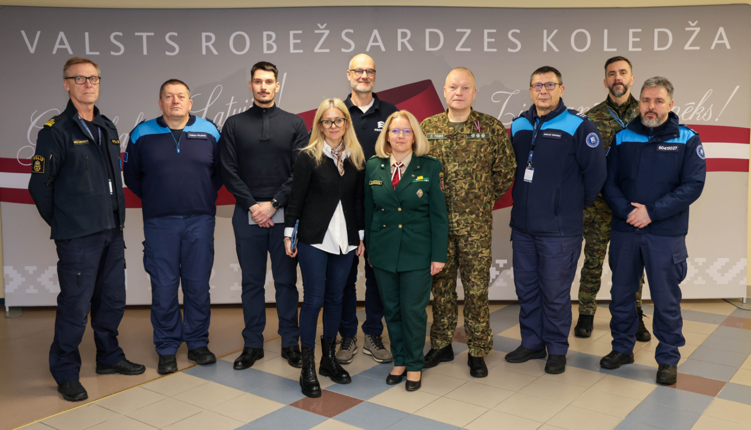 Valsts robežsardzes koledžu apmeklēja Eiropas Robežu un krasta apsardzes aģentūras (Frontex aģentūra) pārstāvji un Pastāvīgā korpusa eksperti