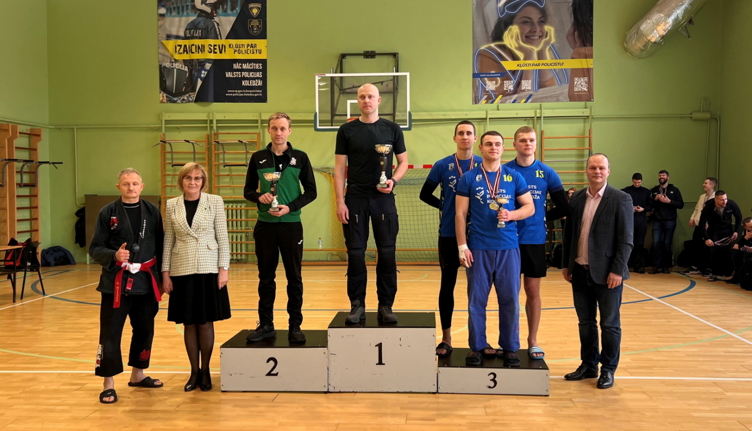 Valsts robežsardzes komanda izcīna 2.vietu Iekšlietu ministrijas atklātā čempionāta sacensībās tuvcīņā Nr.1