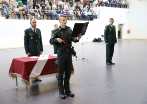 Zvērestu deva 61 jaunuzņemts robežsargs