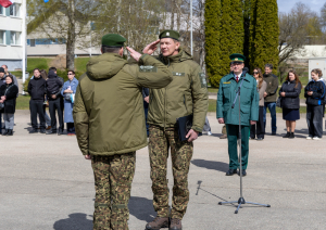 Svinīgā ceremonijā topošie robežsargi apliecina uzticību Latvijai