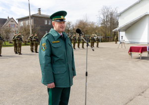 Svinīgā ceremonijā topošie robežsargi apliecina uzticību Latvijai