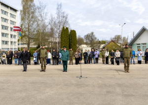 Svinīgā ceremonijā topošie robežsargi apliecina uzticību Latvijai