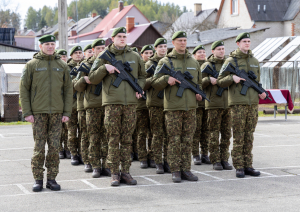 Svinīgā ceremonijā topošie robežsargi apliecina uzticību Latvijai