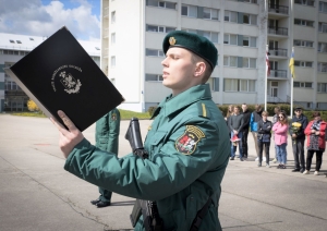 Topošie robežsargi solīja sargāt Latvijas valsti