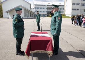 Topošie robežsargi solīja sargāt Latvijas valsti